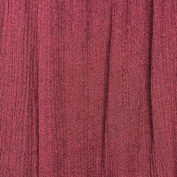 Sans Souci Boho Burgundy Cold Shoulder Tassels Bell Sleeves Top - Picture 4 of 11